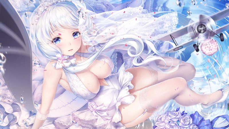 Azur Lane, White silk stockings, 1080P