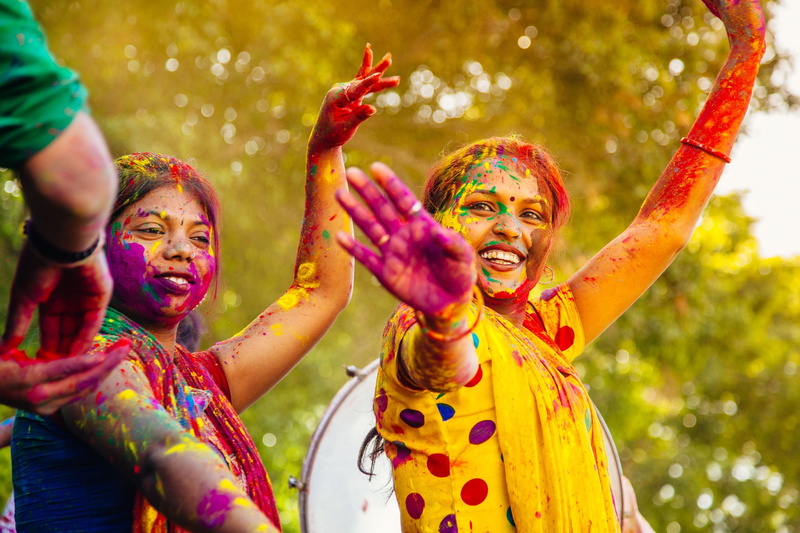 color, colours, festival, india, holi, hindu, spring, 1080P