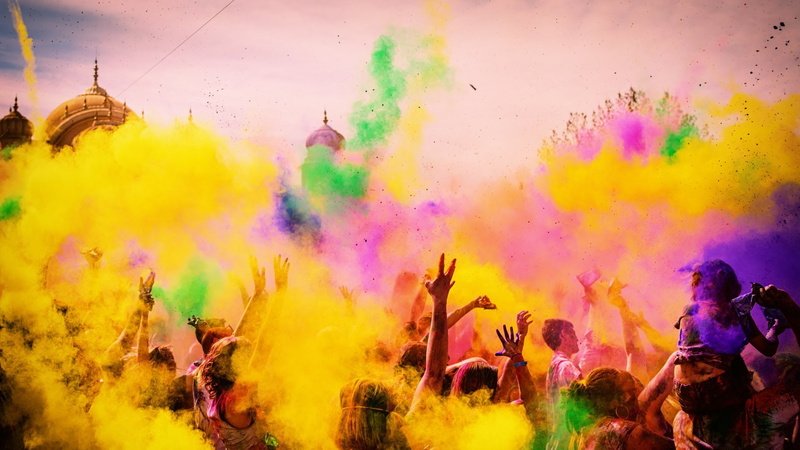 india, colours, holi, festival, color, spring, hindu, 1080P