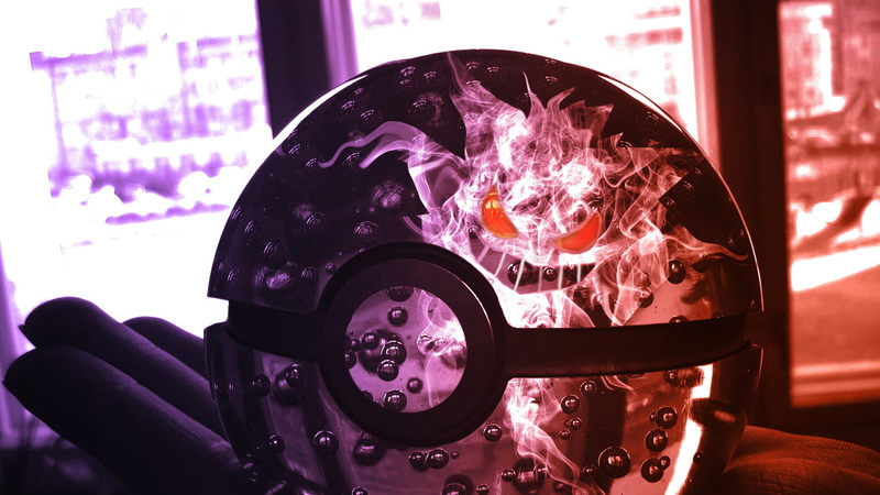poke ball, hd, gengar, 1080P, poke, pokemon, ball