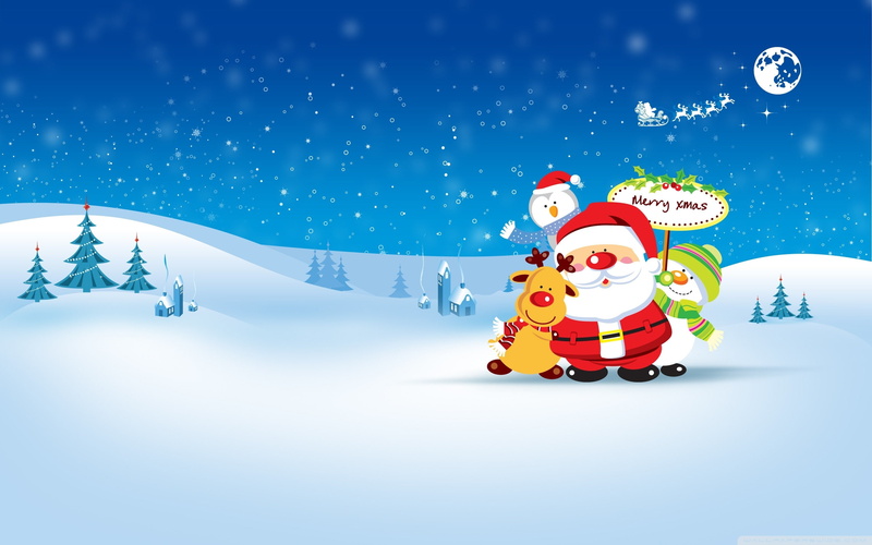 2K, Santa Claus, Snowman, Merry Christmas