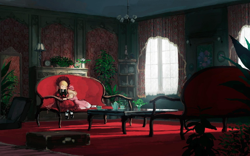 maiden, lovely, emotional, 1080P, rozen, gothic, anime-girl, manga, couple, hinaichigo, amazing, anime, beautiful, rozen-maiden