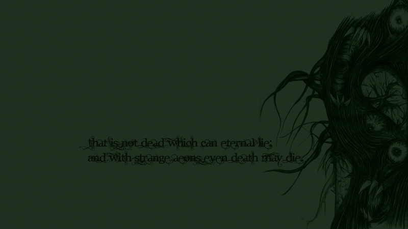 Dark, Monster, dead, H.P. Lovecraft, Shoggoth, wish, Creature, Gothic, Quote, 1080P
