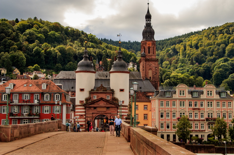 men, the past, travel destinations, heidelberg, tree, group of people, 5K, city, adult, historically, outdoors, incidental people, building, bridge, baden württemberg