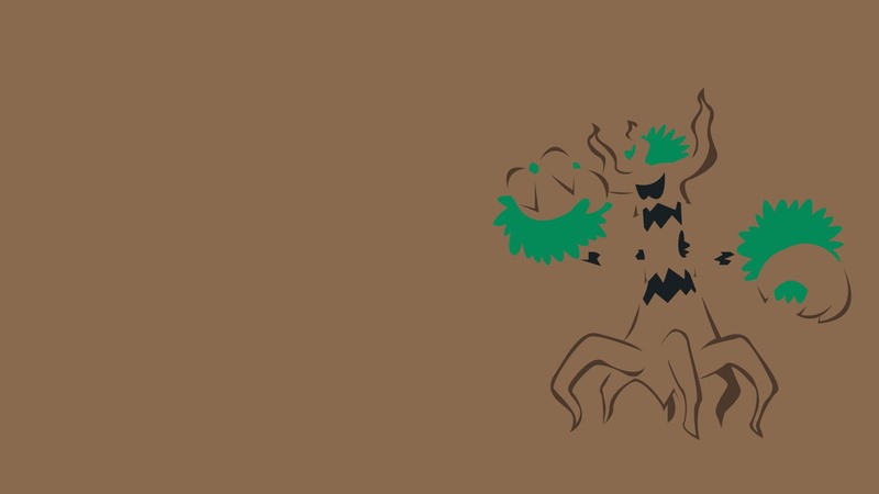 1080P, trevenant, brown background, brown, background, minimalism