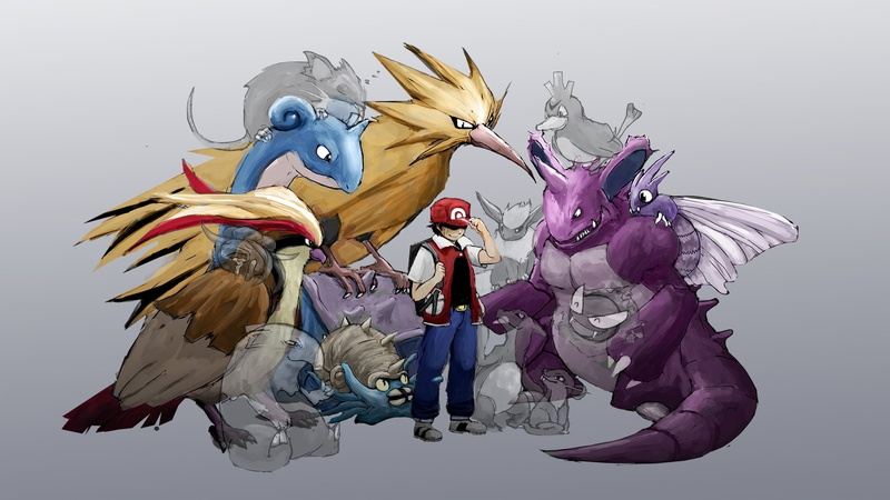 flareon, crying, gastly, drowzee, pidgeot, group, hat, gloom, gray, omastar, male, lapras, pokemon, venomoth, farfetch 039 d, raticate, tears, zapdos, 1080P
