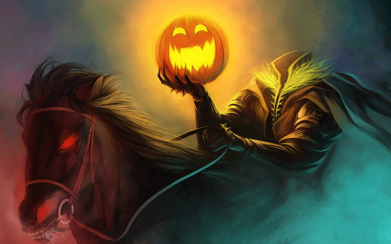 headless, pumpkin, horseman, 1080P, holidays