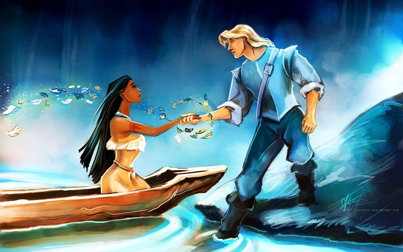 720P, movies, illustration, disney, smith, pocahontas, s, hd, john