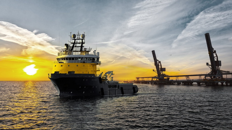 business, transportation, machinery, sunlight, shipping, oil industry, sunset, sky, 1080P, nature, silhouette, Vehicles, nautical vessel, cloud - sky