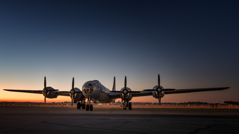 transportation, air vehicle, nature, plane, army, aggression, no people, boeing b 29 superfortress 4k hd   download, airplane, clear sky, sky, outdoors