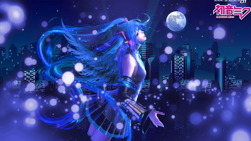electronics industry, anime, purple, nightlife, shiny, light - natural phenomenon, illuminated, 1080P, anime girls, connection, water, glowing, technology