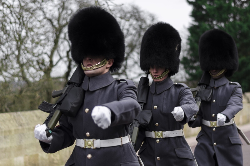 gun, london, government, carrying, safety, s, windsor, men, police force, protection, law, guns, occupation, outdoors, marching, waist up, uniform, front view
