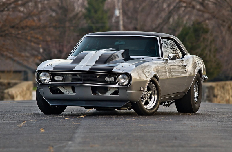 front view, 1968, chevy, camaro, 1080P, car, front, view
