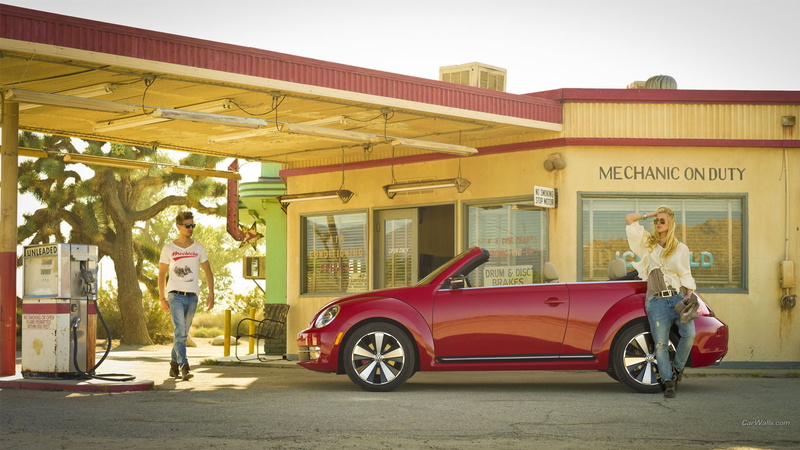 representation, women, day, cab, architecture, truck, single, motor vehicle, Volkswagen, built structure, red, full length, men, pickup, mode of transportation