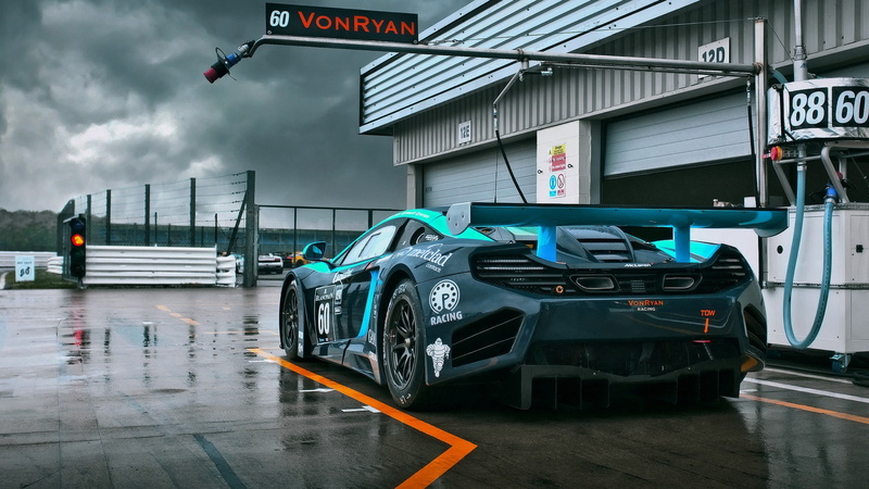 c, 1080P, mclaren, gt3, mp, hd, pit, wet, gt, mp4, 12c, cars