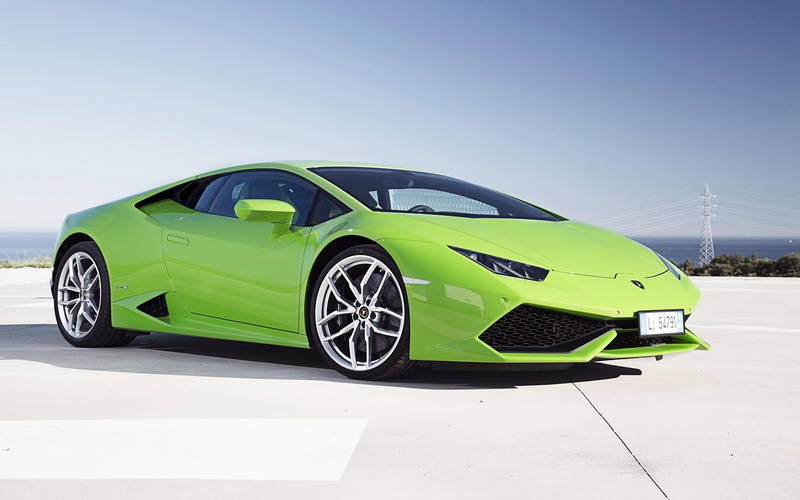 2K, green, huracan, lamborghini, car, 2014, lp610, cars, lp, sports