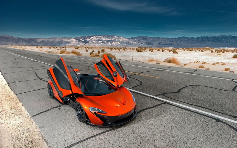 Hybrid, p, red, 1080P, super, Wings, Supercar, McLaren, Orange, car