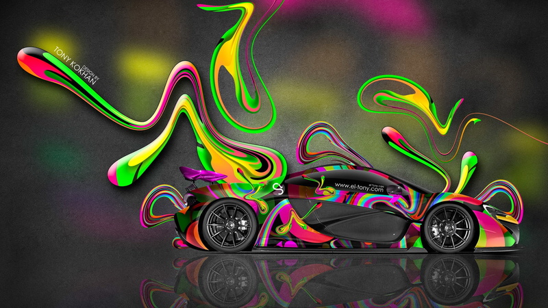 p, Design, Side, Art, Supercar, McLaren, View, 1080P
