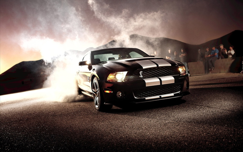 View, GT500, Front, Car, Shelby, gt, 1080P, Black, Mustang, Ford