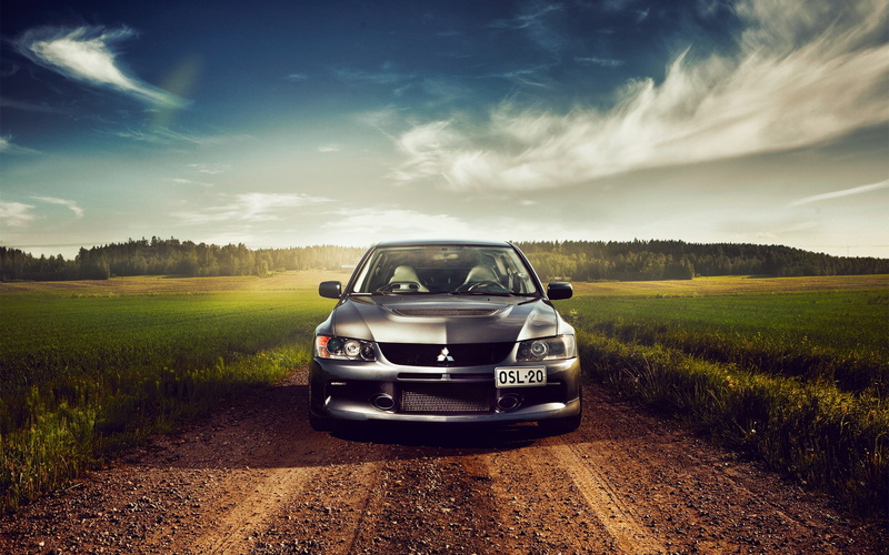 Car, 1080P, lancer, View, Mitsubishi, Front