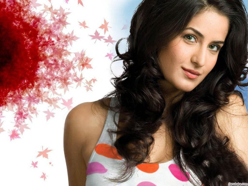 looking at camera, hairstyle, women, front view, top, Katrina Kaif, brown hair, katrina, headshot, young women, white, shirt, female bollywood celebrities