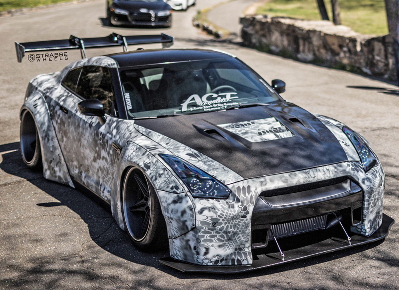 Liberty Walk, Nissan, GTR, 1080P, GT-R, Strasse Wheels