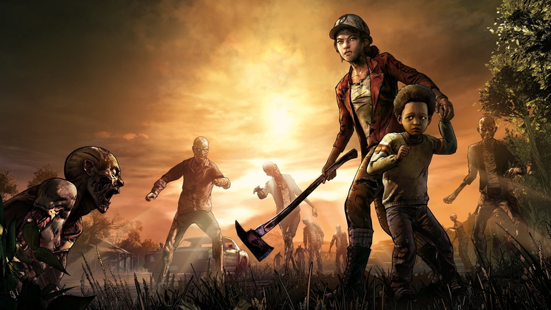land, video games, leisure activity, A Telltale Games Series, togetherness, Walking Dead: A Telltale Games Series, group of people, nature, people, lifestyles