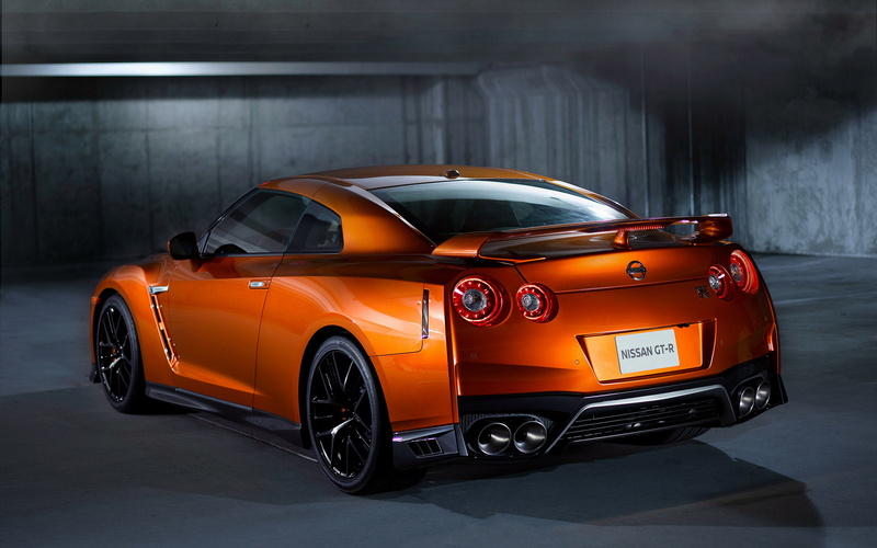 orange cars, vehicle, car, Nissan GT-R R35, Nissan GTR, 2K, parking lot, Super Car