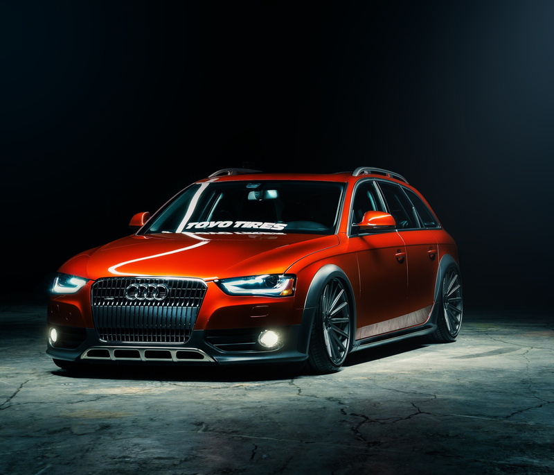 Audi, 4K, front, Toyo Tires, Vossen, orange