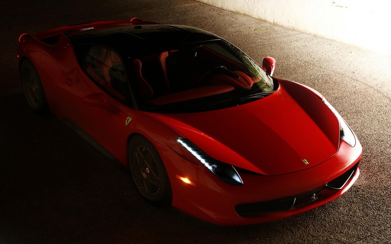 1080P, ferrari, 458 italia sports car, red ferrari, red, desktop, italia, sports, car