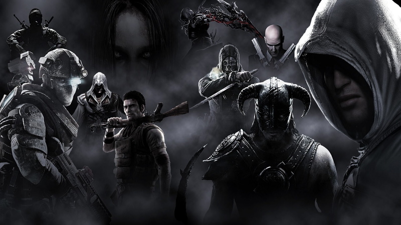 bw, e, f, prototype, cod, 1080P, r, duty, assassin, s, call, video games, dishonored, hitman, hd, creed, a, battlefield, skyrim