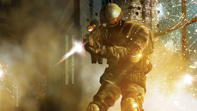 r, 1080P, application, riffle, assault, hd, black, video games, e, holding, soldier, a, game, f