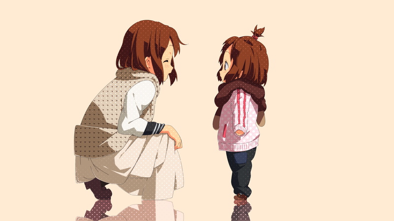 childhood, lifestyles, anime, women, sibling, clothing, 4K, togetherness, adult, friendship, females, people, three quarter length, standing, indoors