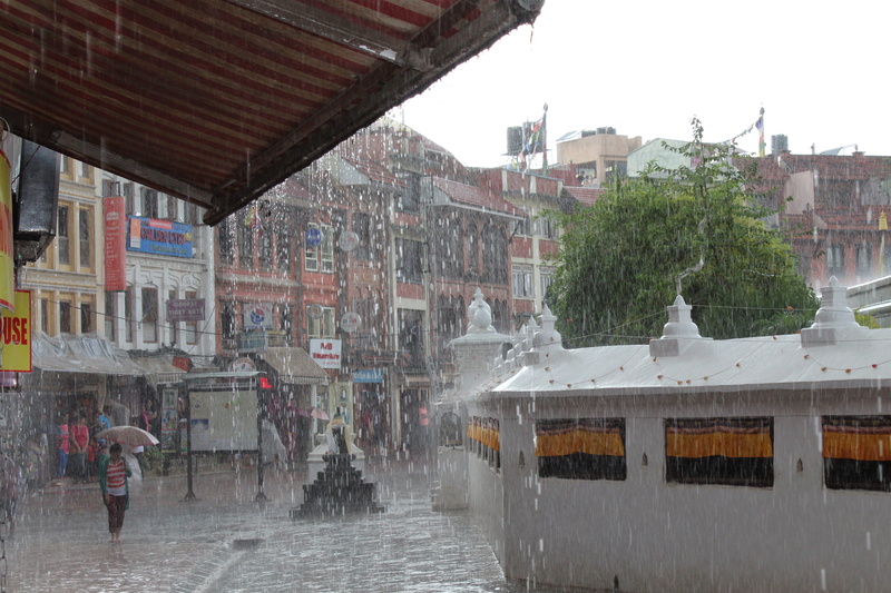 rainy season, outdoors, rain, built structure, men, incidental people, weather, 5K, nepal, wet, transportation, women, real people, water, street, nature
