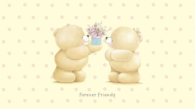 Forever Friends Deckchair bear, Teddy Bears, 1080P, flowers, art, childrens, bear, gift