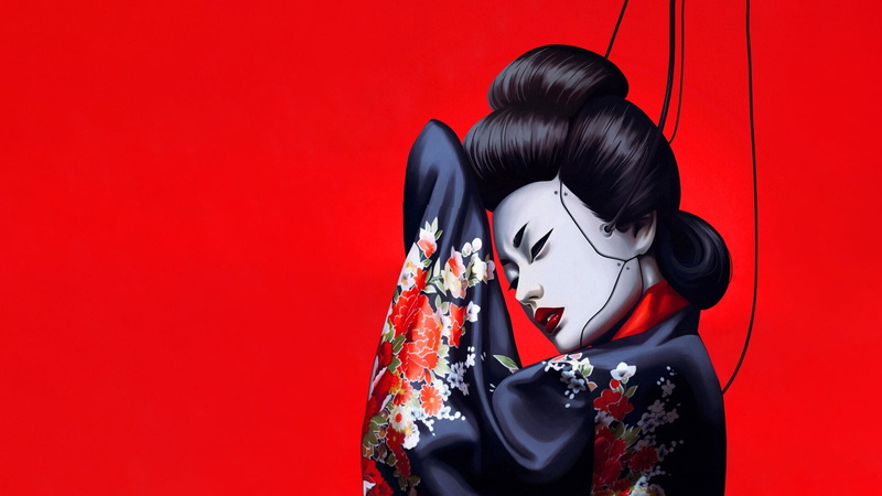 Sci Fi, 1080P, Cyborg, Geisha