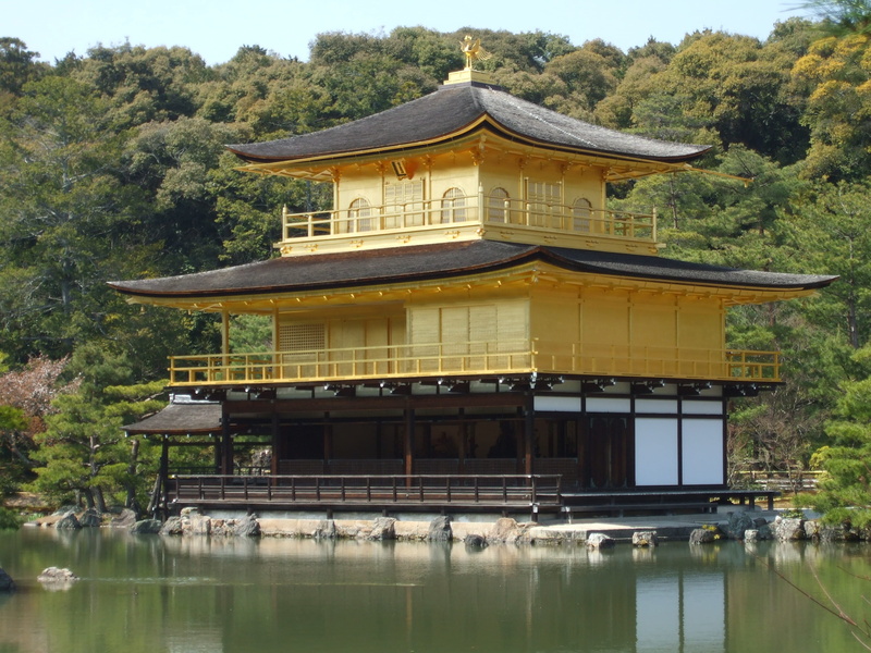 built structure, black pagoda, building exterior, architecture, zen, pagoda, kyoto prefecture, body of water, place of worship, black, near, body, golden pavilion