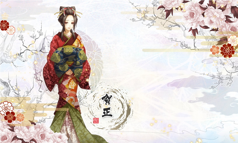outdoors, fashion, beautiful, japanese Culture, kimono, east Asian Culture, girl, abstract, art and craft, women, Hakuouki, flowers, plant, japan, people