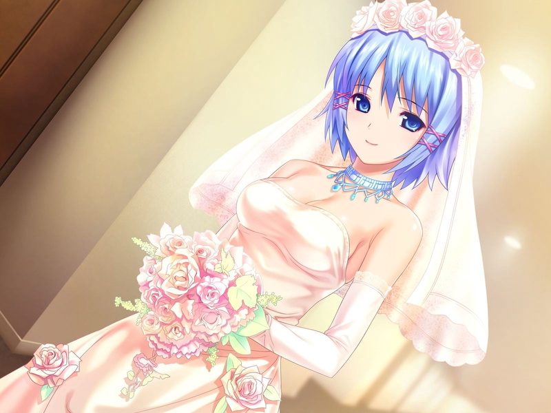 women, one person, bouquet, nature, newlywed, indoors, event, 720P, flowering plant, representation, wedding, girl, anime, bride, life events, lifestyles