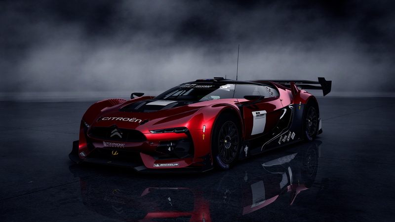 video games, CGI, 4K, red cars, mist, car, Gran Turismo 5, Citroën GT, vehicle