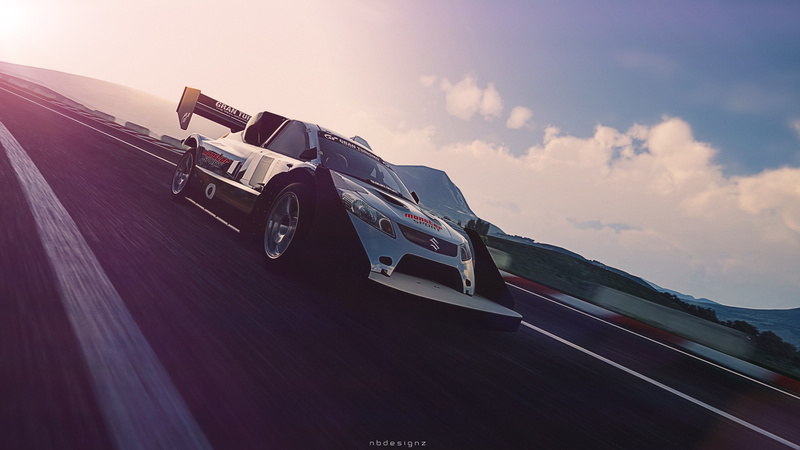 sunset, wheel, speed, road trip, nature, Gran Turismo 6, outdoors, video games, land vehicle, low angle view, sky, blurred motion, 4K, no people, motor racing track