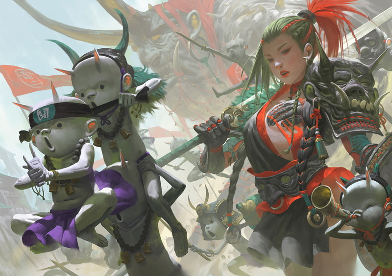 demons, Zeen Chin, 1080P, sword, girl, perfume, battle, hell, art, war