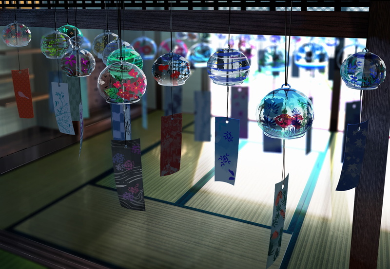 tatami, Japanese bell, Furin, 1080P