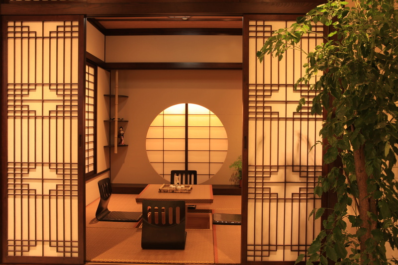 ceiling, luxury, japanese, door, 5K, wall - building feature, lighting equipment, architecture, staircase, orange color, indoors, railing, built structure