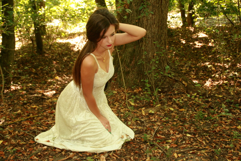 dress, young Adult, plant, side view, people, white, clothing, 4K, tree, adult, one Person, strap, land, females, summer, spaghetti, girl, beauty, portrait