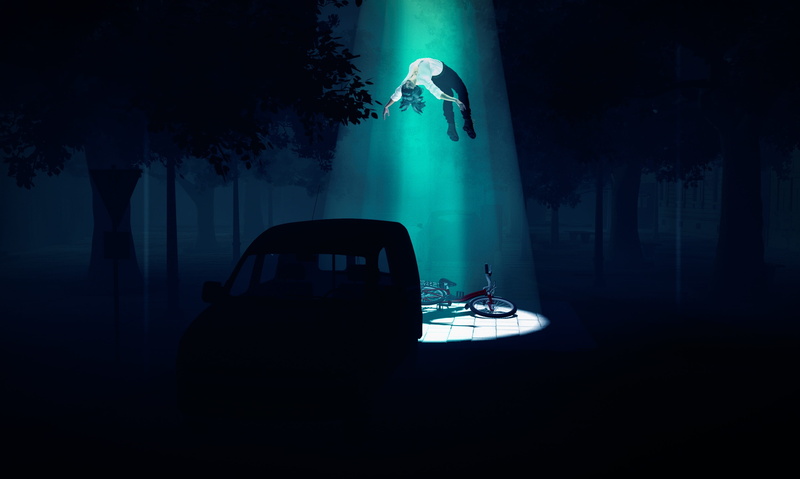 alien, transportation, night, close encounters of the 3rd degree, mode of transportation, space, comer, lighting equipment, guest, dark, the march hare