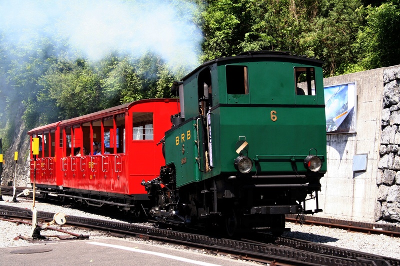 transport, railway, 2K, mountains, alpine, tree, track, passenger train, land vehicle, mode of transportation, view, steam locomotive, plant, locomotive