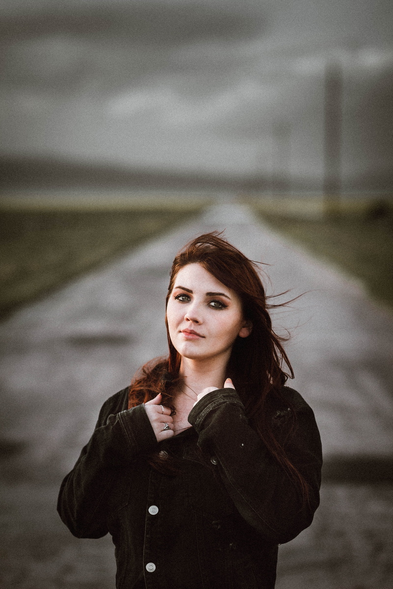 wearing, 5K, adult, trench, standing, front view, people, one woman only, brunette, brown Hair, coat, waist up, only women, woman, beautiful woman, long Hair