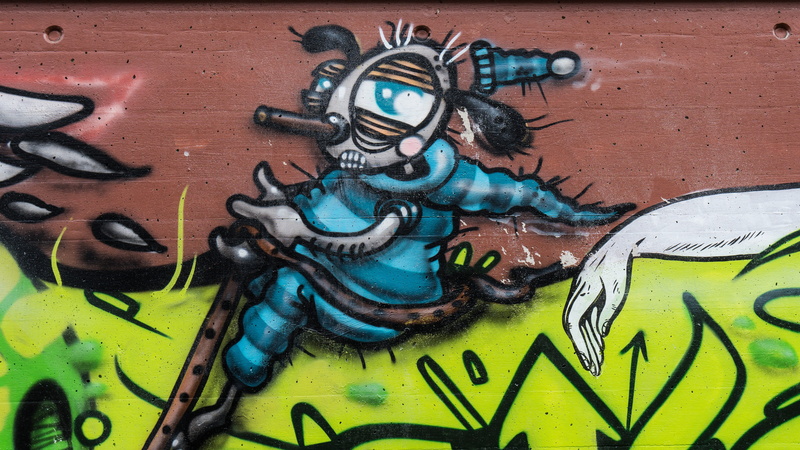 Decoration, communication, western script, paint, color, day, Wall, 5K, urban art, water, mural, blue, spray, text, facade, representation, wall painting