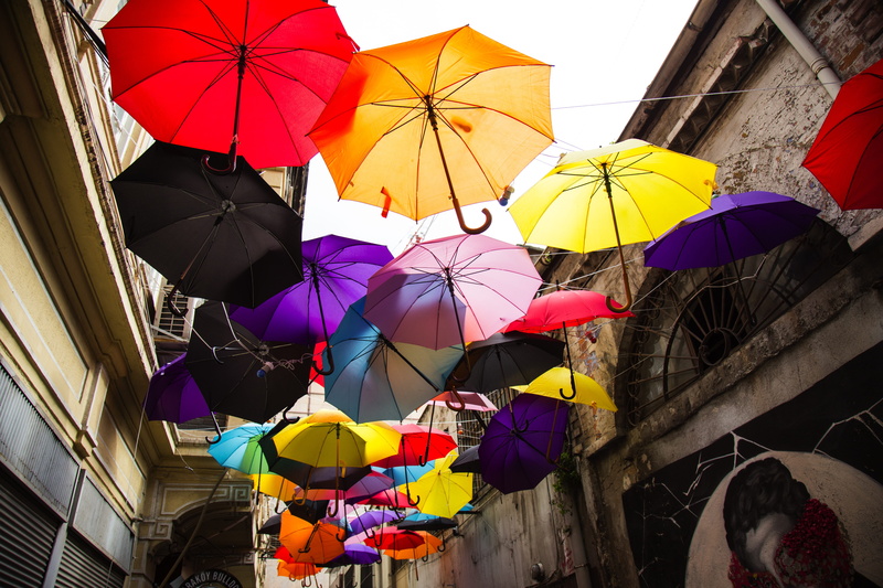 5K, color image, karaköy, color, parasol, turkey, perspective, selective focus, day, street, istanbul, decor, security, beautiful, copy space, pink, women
